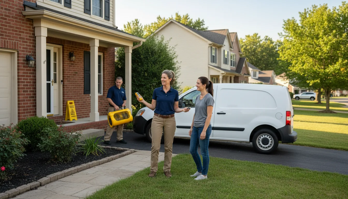 Residential water damage restoration in Oak Grove, AR